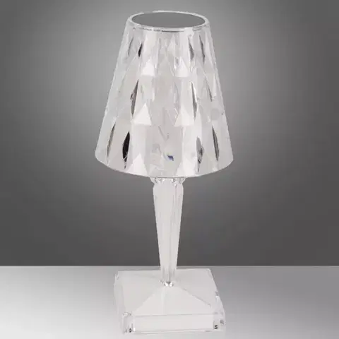 Lampy do obývačky Stolná lampa CRISTAL DIAMOND LB1