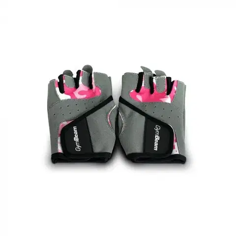 Rukavice na cvičenie GymBeam Fitness Dámske rukavice Camo Pink  XS