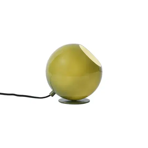 Stolné lampy Retro stolná lampa zelená so sklom - Mabel