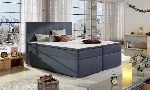Postele ArtElta Manželská posteľ BOLERO Boxspring | 180 x 200 cm Bolero rozmer: 180x200 cm, Bolero farba: Soro 76