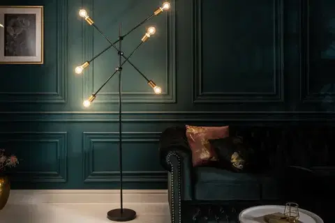 Osvetlenie Stojací lampa GITEGA Dekorhome
