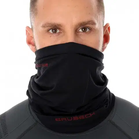 Šatky Multifunkčná šatka Brubeck Merino KM10360 Black - S/M