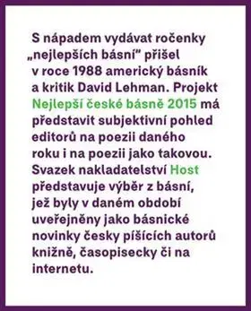 Česká poézia Nejlepší české básně 2015 - Gabriel Tomáš,Petr Borkovec