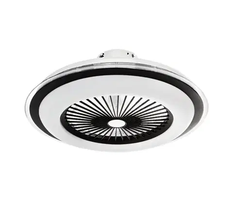 Ventilátory  LED Stmievateľné stropné svietidlo s látorom ZEPHYR LED/48W/230V čierna + DO ML1514