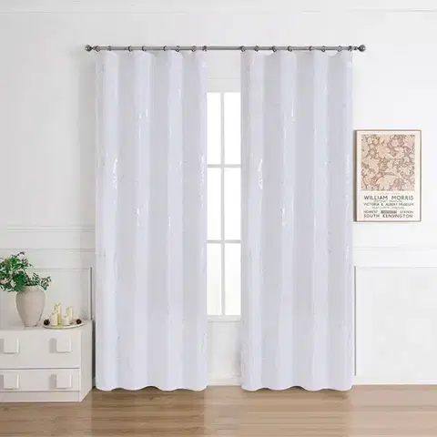 Záclony do obývačky Záclona na páske Lena silver RP499 290x245 cm