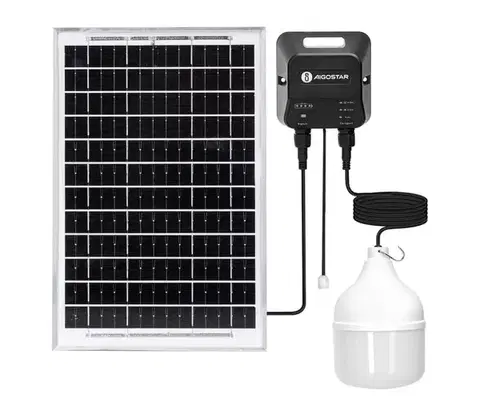 Svietidlá  B.V.  - LED solárny luster LED/70W/12V 6000 mAh 6500K priemer 12 cm B1020134P