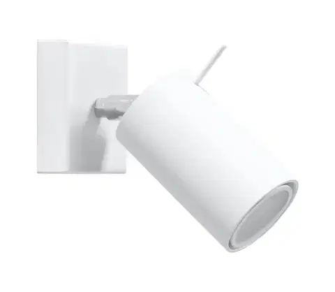 Svietidlá  SL.0087 - Nástenné bodové svietidlo RING 1xGU10/10W/230V biela SL.0087