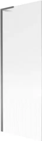 Sprchové dvere MEXEN/S - Next L vaňová zástena FIX 70 x 150, prúžky, grafit metal 895-070-000-03-09-95