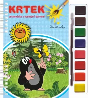 Pre deti a mládež - ostatné Krtek omalovánka s vodovými barvami a štětcem