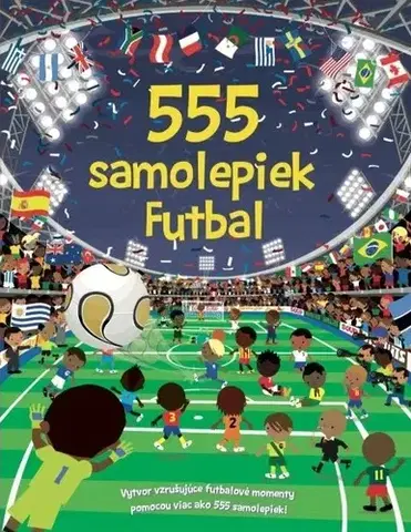 Nalepovačky, vystrihovačky, skladačky 555 samolepiek - Futbal
