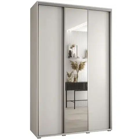 Šatníkové skrine Skriňa 45 Canaris 3 160 biela/silver