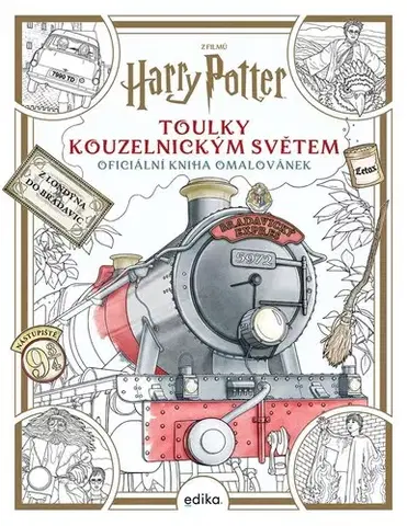 Pre deti a mládež - ostatné Harry Potter: Toulky kouzelnickým světem - oficiální kniha omalovánek - Paula Rozelle Hanback