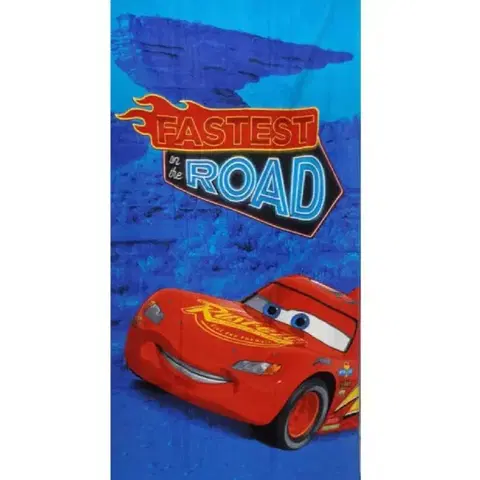 Osušky pre bábätká Detská osuška CARS open road 70X140cm Setino Tiahome