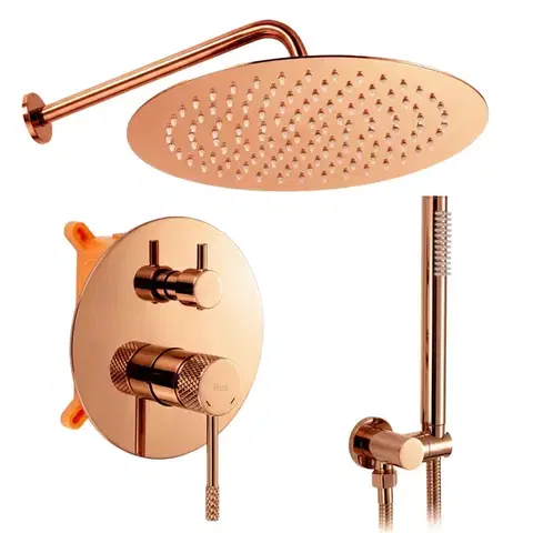 Sprchy a sprchové panely REA - Podomietková sprchová sada Venti Copper + BOX REA-P8712