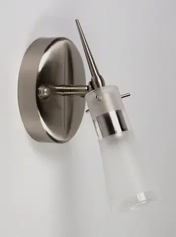 Bodové svetlá Nástenná lampa saténovo-niklová nástenná lampa Tira