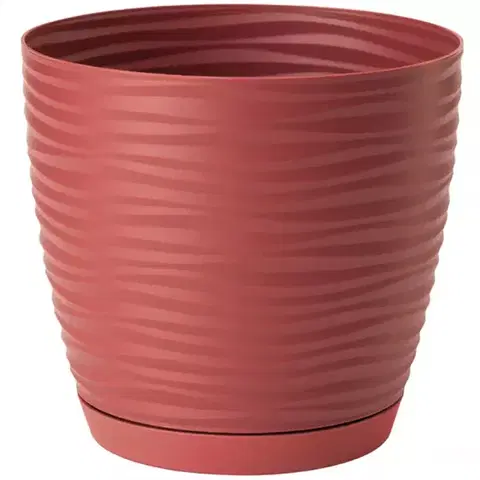 Záhrada Sahara Petit okrúhly s podstavcom 11 cm červená