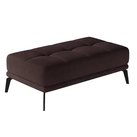 Taburetky NABBI Tirreno TA taburetka tmavohnedá (Velvet Mat 29)