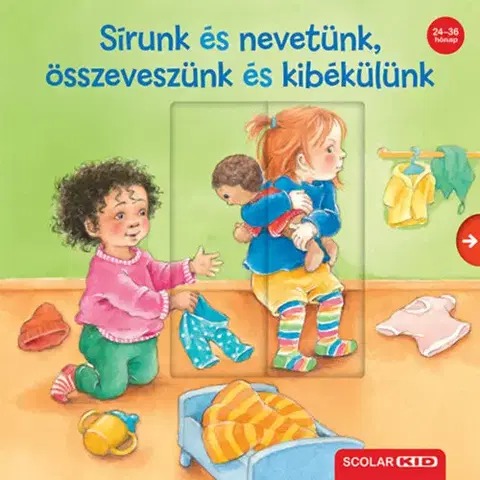 Leporelá, krabičky, puzzle knihy Sírunk és nevetünk, összeveszünk és kibékülünk - Sandra Grimm