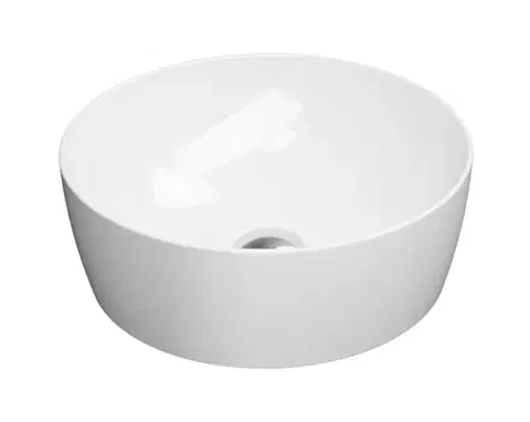 Umývadlá GSI - SAND/NUBES keramické umývadlo na dosku, priemer 40cm, biela ExtraGlaze 903911