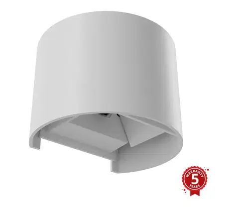 Záhradné lampy APLED - LED Vonkajšie nástenné svietidlo OVAL 2xLED/3W/230V IP65 134-0302