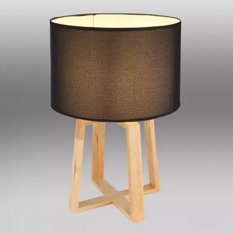 Moderné lampy do obývačky Stolná lampa 21621B čierna LB