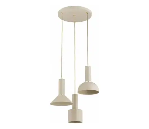 Svietidlá  Luster na lanku VANTI 3xE27/15W/230V béžový 62615