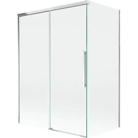 Sprchové dvere MEXEN/S - Rox vaňová zástena 2-krídlová posuvná 120 + 70 x 150, transparent, chróm 8C9-120-070-01-00