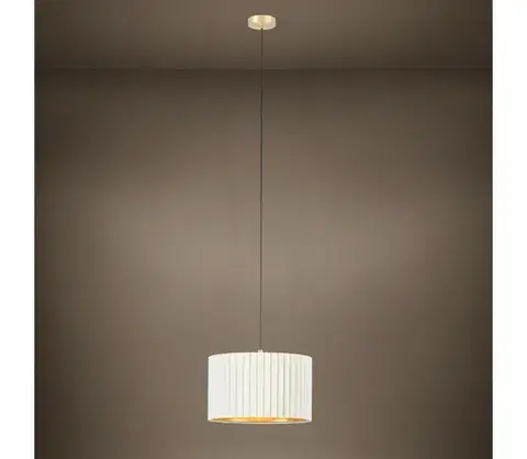 Svietidlá Eglo 39765 - Luster na lanku TAMARESCO 1xE27/40W/230V biela 39765