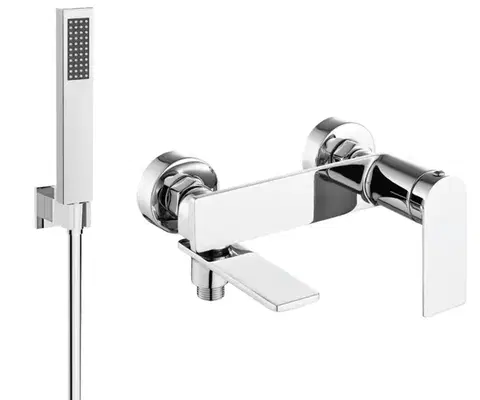 Kúpeľňové batérie MEXEN/S - Zero SET vaňová batéria s príslušenstvom R02, chróm 7113R02-00