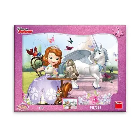 Do 49 dielikov Dino Toys Puzzle Sofia na čaji 12 Dino