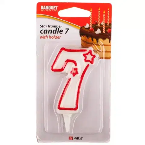 Dekorácie a bytové doplnky Narodeninová sviečka NR 7