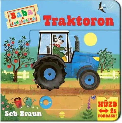 Leporelá, krabičky, puzzle knihy Baba a fedélzeten - Traktoron - Seb Braun