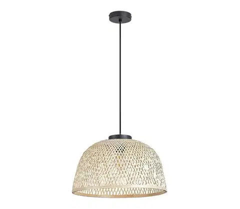 Svietidlá Rabalux 72025 - Luster na lanku RATTAN 1xE27/25W/230V ratan 72025