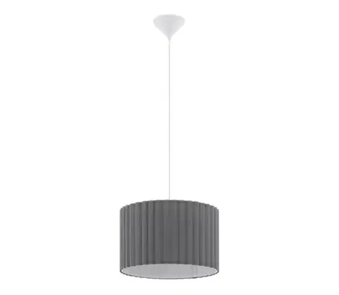 Svietidlá Eglo 55702 - Závesné svietidlo na lanku 1xE27/40W/230V sivé 55702