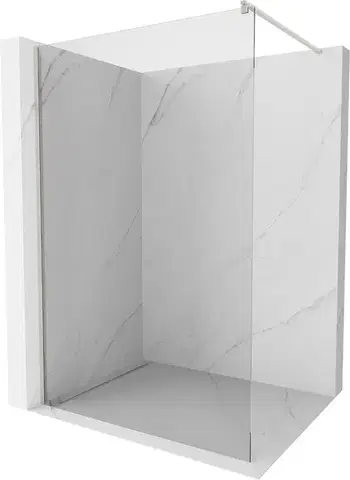 Sprchové dvere MEXEN/S - Kioto Sprchová zástena WALK-IN 70 x 200, transparent 8 mm, nikel kartáčovaná 800-070-101-97-00