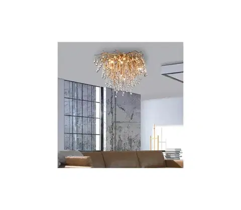 Svietidlá Paul Neuhaus 8091-11 - Prisadený luster ICICLE 9xG9/40W/230V pr. 50 cm mosadz 8091-11