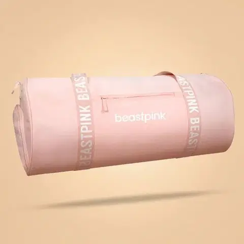 Tašky do fitka BeastPink Športová taška Barrel Baby Pink