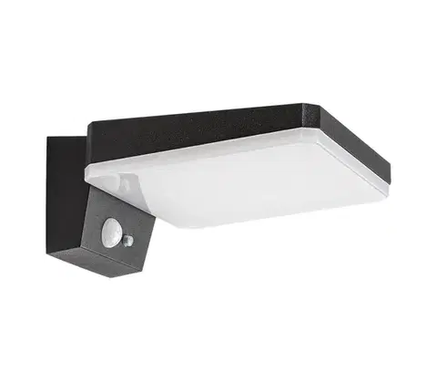 LED osvetlenie Rabalux 77078 - LED solárne nástenné svietidlo LASSET LED/4,4W/3,7V IP54 čierne 77078