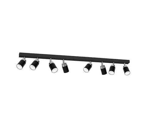 Svietidlá  Bodové svietidlo RENO 8xGU10/60W/230V čierna/chróm 5150
