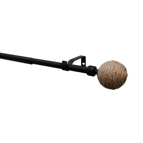 Závesy Roztiahnuteľná súprava 16/19 mm Eta čierna mat, 200 - 350 cm