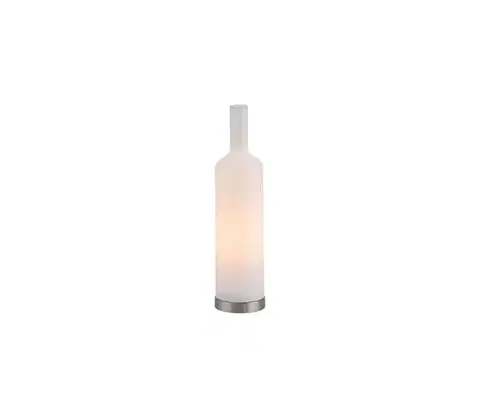 Lampy JUST LIGHT. 14006-16 - Stolná lampa BOTTLE 1xE14/25W/230V biela 14006-16