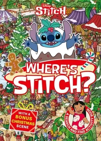 Nalepovačky, vystrihovačky, skladačky Where's Stitch? LIMITED CHRISTMAS EDITION - Walt Disney