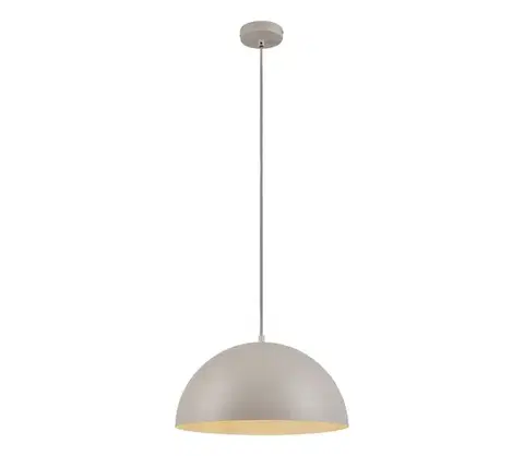 Svietidlá Schöner Wohnen 11728-39 - Závesné svietidlo ALI na lanku 1xE27/25W/230V pr. 38 cm sivá 11728-39