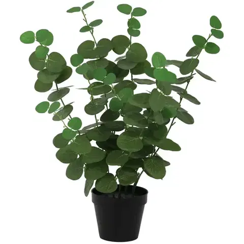 Záhradné dekorácie Umelý eukalyptus v kvetináči 50 cm