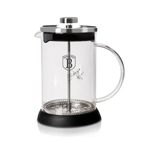 Mokka kanvice a french pressa BERLINGER HAUS - Kanvica 800ml Black Silver