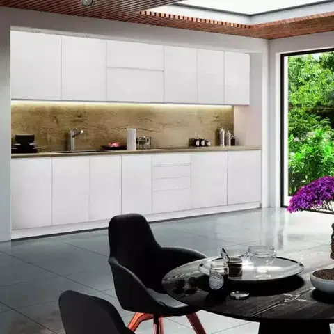 Biely kuchynský nábytok Kuchynská linka Gardena White 260 lakované