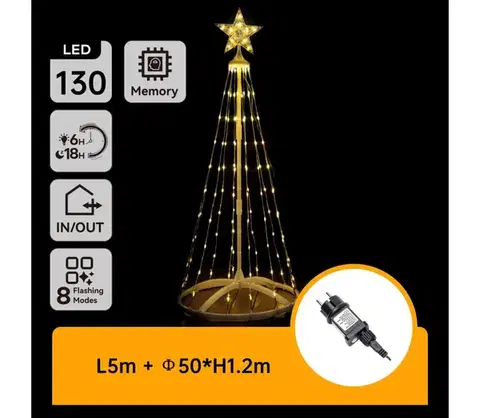 Vianočné dekorácie  B.V. -LED Vonkajšia vianočná dekorácia LED/3,6W/31/230V 2700K 120cm IP44 B10303K6E