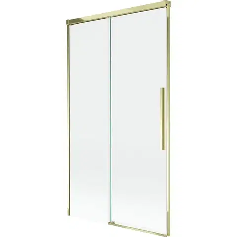 Sprchové dvere MEXEN/S - Rox vaňová zástena 2-krídlová posuvná 100 x 150, transparent, zlatá 8C9-100-001-50-00