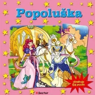 Leporelá, krabičky, puzzle knihy Popoluška (Obsahuje 6x puzzle)