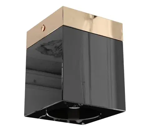 Svietidlá Open Design OR86300 - Bodové svietidlo CUBO 1xG9/8W/230V čierna/ružové zlato OR86300